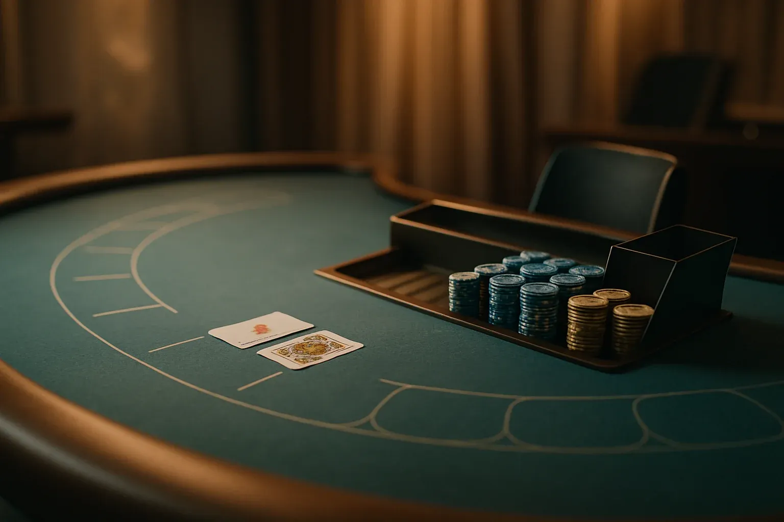 Ultra-realistic live blackjack table in premium Philippine casino studio lighting